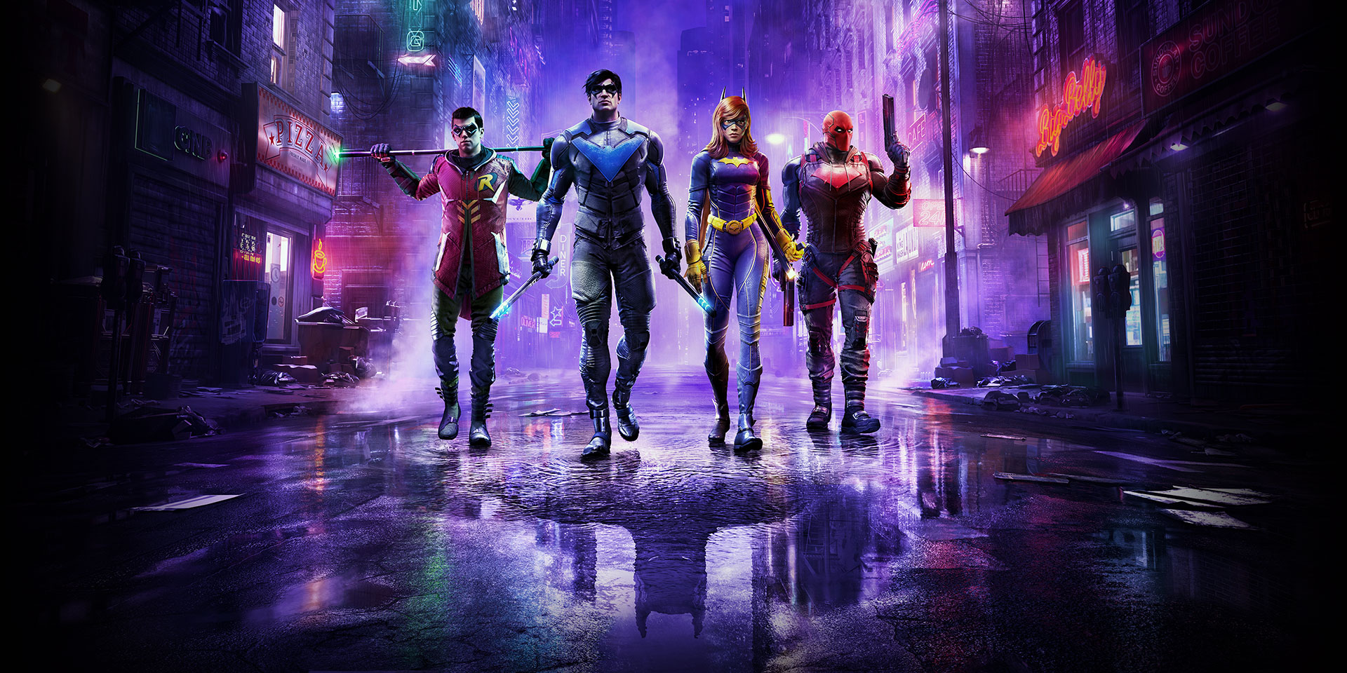 Robin, Nightwing, Batgirl and Red Hood